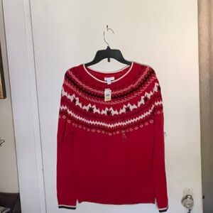 CHARTER CLUB M Scottie Dog Sweater